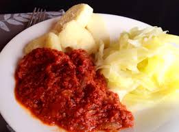 Boiled Yam & stew